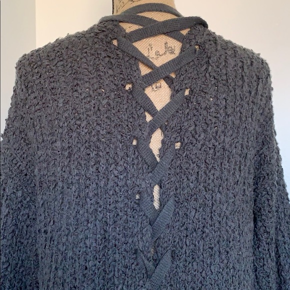 Evereve super soft dark grey pocketed cardigan - Picture 6 of 7